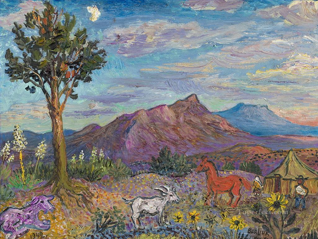 landscape in new mexico 1942 cartoon Oil Paintings